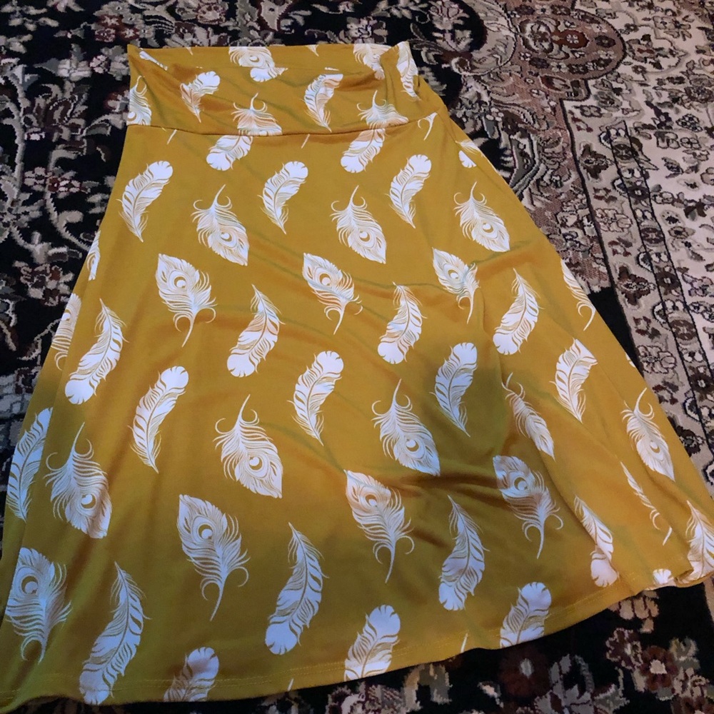 Mustard yellow skirt size small